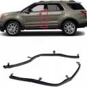 1 Pair LH & RH Front Edge of Rear Door Weather Strip Seal for Ford Explorer 2011-2019 Right Passenger and Driver Left Side Rear Door Weatherstrip Replaces BB5Z-7825324B BB5Z-7825325B