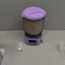 Underwear Washing Machine, Rechargeable Portable Mini Washer Machine with 2L Cup Capacity for Bra Underwear Socks Home Hotel Apartment RV Travel (Purple).
