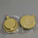 carrotez 2 pack Mini Silicone Collapsible Travel Cup for Camping, Hiking, Backpacking, and Picnics, 6 oz, Reusable, Food-grade, BPA- Free, Lightweight, Unbreakable, Portable, Small Size - Yellow Butter
