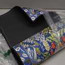 Brevoscht Vintage Boho Floral Bird Kitchen Mat Set of 2, Blue Kitchen Rugs and Mats Non Slip Washable, Home Decor Low-Profile Kitchen Floor Mat (17x30+17''x47'')