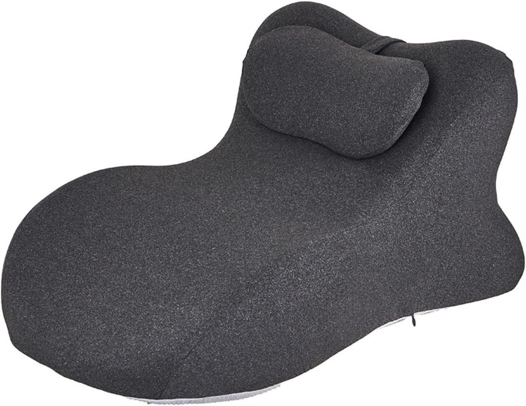 27 Angle Perfect Position Ergonomic Memory Foam Wedge Pillow, Provides Waist and Neck Contoured Support (Dark Gray)