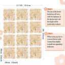 Champagne White Wedding Flower Backdrop 5ftx3.74ft Artificial Floral Backdrop Wall Panels for Bridal Shower Birthday Party Decor