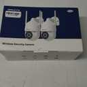 Solar Security Camera Outdoor Wireless, 4MP Battery Powered Home Surveillance Camera with Embedded Solar Panel, PIR Motion Sensor, 2.4G/5G Dual Band WiFi (2 Pack)