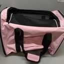 Henkelion Large Cat Carriers Dog Carrier Pet Carrier for Large Cats Dogs Puppies up to 25Lbs, Big Dog Carrier Soft Sided, Collapsible Travel Puppy Carrier - Large - Pink