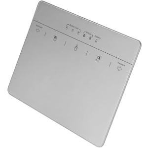 Wired & Wireless Metal Touchpad for PC Computer & Laptop, Rechargeable Trackpad Travel-Friendly Bluetooth & USB Mouse Pad for Windows 7/10/11, Silver