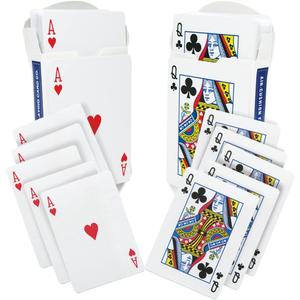Magic Makers One Way Forcing Blue Bicycle Back Decks Combo Queen of Clubs and Ace of Hearts - 2 Decks Included