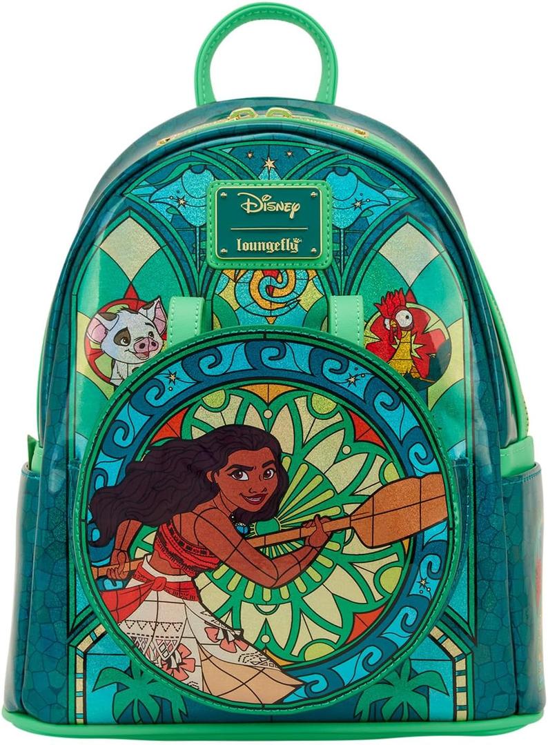 Loungefly Disney Princess Stained Glass Collection: Moana Mini-Backpack, 