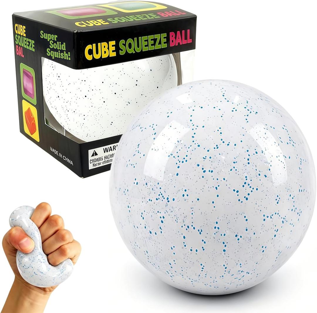Snowball Squishy, Squishy Stress Ball, Snowball Crunch, Slow Rising Memory Foam Squishy Fidget Snow Ball, Adults Anxiety Stress Relief Toys