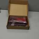 Minatee 25 Sets Red and Green Plastic Cutlery Set with Twist Tie Bows, Heavy Duty Tableware Disposable Forks Knives Spoons Silverware Utensils Set for Coquette Birthday Bow Party Table Setting Picnics