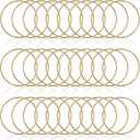 30 Pcs 3 Inch Metal Rings for Craft Gold Floral Macrame Hoops Rings Wreath Hoop Rings for DIY Crafts Macrame Dream Catchers Home Decorations Wall Hanging Crafts