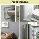 12Pcs Door Stopper Wall Protector Adhesive Door Stopper 1.57Inch Square Clear Doors Bumpers Doors Slamming Silencer for Home, Office, School
