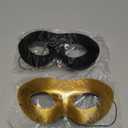 Black & Gold Venetian Masquerade Mask for Men & Women Classic Vintage Retro Masks for Carnival, Mardi Gras, Halloween Party, Costume Party Prom Ball Cosplay