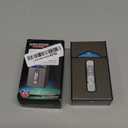 OLDENDO Cigarette Case with Dual Arc Lighter USB Rechargeable, Cigarettes Box Holder King Size Portable Pack Hold 20 Regular Size Cigarettes (Black)