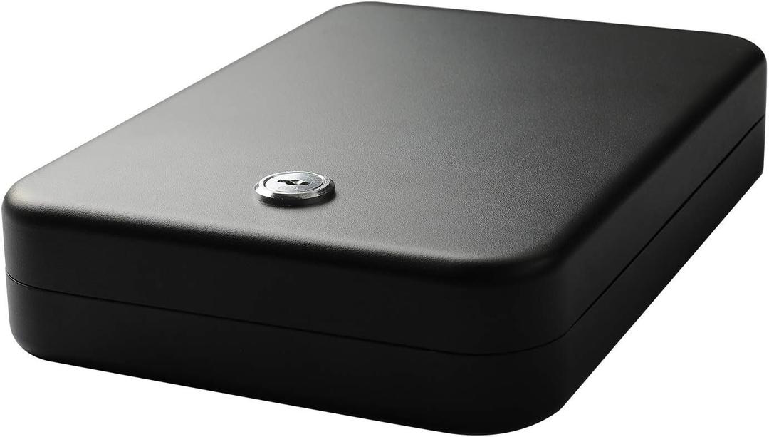 Fortress Portable Safe with Key Lock, Black (11K10)