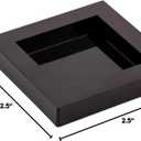 Restaurantware 2.5 x 2.5 Inch Dessert Plates 20 Disposable Appetizer Plates - For Cold Foods Black Plastic Mini Serving Plates Serve Appetizers Or Desserts For Buffet Or Catered Events