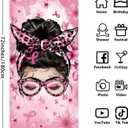 2 x Breast Cancer Awareness Door Cover and Porch Sign Banner - Pink Ribbon Decorations and Supplies for Home