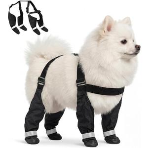 BAYANKALA Dog Suspender Booties, 2026 New Waterproof Adjustable Dog Paw Leggings, AntiSlip Boots for Dogs, Snow, Rain, Hiking, and Winter Protection, XL Size, Paws Protector for Active Dogs