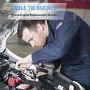 2026 upgraded heavy-duty self-locking nylon cable ties with uv protection for car repair, home, and cable management (100)