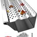 Gutter Guards 6 inch, Aluminum Leaf Filter Rain Gutter Covers with Screws Included, 32 PCS 108FT DIY Gutter Guards Protection for 5-inch and 6-inch Gutters, Fits Any Roof or Gutter Type (Mill Finish)