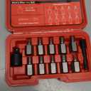 UYECOVE 12Pcs Screw Extractor Set Hex Head Multi-Spline Easy Out Bolt Extractor Set 3/8 Inch Drive, Stripped Bolt Remover, Bolt Extractor Kit for Removing Broken Rusted Bolts Studs Nuts Socket Screws