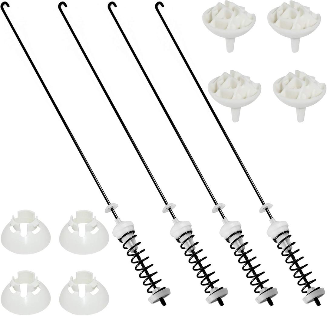Updated W10780048 WTW4800XQ4 WTW4800XQ1 RTW4640YQ1 ATW4675YQ1 Washer Suspension Rod Replacement for Whirlpool Kenmore Maytag Amana WTW4800XQ2 MVWC200XW2 WTW4930XW1 CAW9244XQ2 NTW4501XQ0 by Techecook