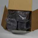 24 Pcs Chair Leg Floor Protectors Square, Silicone Felt Furniture Leg Pads Caps Covers for Hardwood Floors (Fit:3/4" to 1") (Medium-Clear)