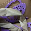 Yousoontic 2 Pcs Large Wood Butterfly Prop 20 Inch and 17.5 Inch Butterfly Standing Wings Cutout Backdrop Decoration for Birthday Baby Shower Wedding Party (Purple)