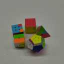 Roxenda Speed Cube Set, Speed Cube Bundle of 2x2 3x3 4x4 Megaminx and Pyramid Cube Smoothly Stickerless Magic Cubes Collection for Kids Teens & Adults [5 Pack]