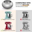 Aieve Snack Coater Compatible with KitchenAid Tilt-Head Stand Mixer, Chocolate Coating Attachment for Freeze-Dried Strawberries,Almonds,Pistachios & Nuts, Home & Commercial Use,Gift for Mother's Day