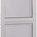 IDEAL PET PRODUCTS Since 1979 Ideal Pet Modular Aluminum Pet Patio Door with Single Pane Glass and Clear Flexible Flap. Fits up to 1 Aluminum Patio Track Width ONLY, Extra Large, White, Extra Large, 10.5" x 15" Flap Size
