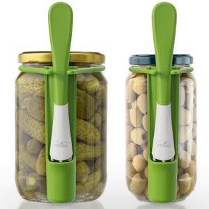 2 Pack Pickle Fork Pickle Grabber Tool-Pickle Picker for the jar Green, 6.7x2.9x1.2 inch, ZL113