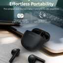 Philips TAT1139 Wireless Earbuds,True Wireless Headphones,Powerful Bass with 13 mm Driver,Clear Call with AI Mic,26-Hour Battery Life,Fast Charging,Bluetooth v5.4,IPX4 Rating,Ergonomic Design,Black