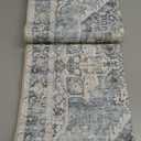 Runner Rug 28, Vintage Boho Rug,Ultra-Soft Low Pile, Washable, Non Slip,Stain Resistant Printed Carpet for Hallway Kitchen Living Room Bedrooms Playroom Office, Light Blue