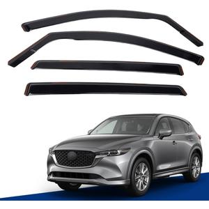 in-Channel Window Visors for 2017-2024 Mazda CX-5Rain Guards Sun Shields Window Deflector Wind Vent Visors4PCS