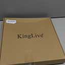 KingLive Kitchen Wall Clock with 7 Colors LED Light, Vintage Style Coffee Theme, Kitchen Coffee Bar Vinyl Record Decor