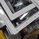 DWVO 12x8ft Large Tool Storage Shed with Window, Lockable Doors, and Sloped Roof, Oversized Steel Outdoor Storage Shed for Garden, Patio, Garage, Backyard, Lawn(Gray + White)