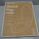 Jool Baby Quick Flip Toilet Seat with Built-in Potty & Splash Guard for Toddler Training, Slow Close (Elongated)
