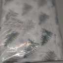 Horaldaily Christmas Tablecloth 6060 Inch Round, Christmas Pine Tree Green Washable Table Cover for Party Picnic Dinner Decor