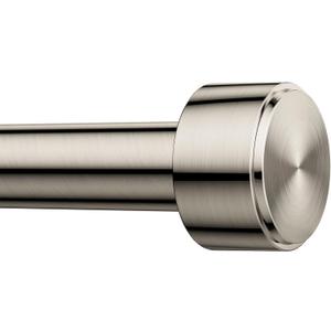 Curtain Rods for Windows 32-60 Inch, 1 Inch Adjustable Nickle Curtain Rod Set with Brackets, Easy Install