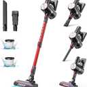 WELOV Cordless Vacuum Cleaner, S25 Powerful Stick Vacuum with 28KPa Suction, 300W Lightweight Handheld Vacuum, Up to 45 Mins Runtime, Detachable Battery with 2200mAh, for Hard Floor Pet Hair