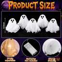 Halloween Indoor Decorations, Set of 5 Light Up Ghosts Table Centerpiece