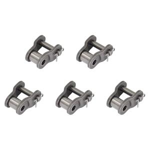 5PCS Roller Chain Offset Half Link #50, 5/8 Inch Pitch Carbon Steel Crank Link, Standard Chain End Connector Split Links for 10A Chain