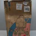 Pet Stroller for Small/Medium Dogs Cats up to 40lbs with 4 Wheels -Zipperless Entry, Easy Fold, Detachable Carrier, Large Capacity Storage Basket (Grey)