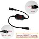 Automatic DC Router Rebooter Cable - Fixes Constant Internet Drops & Wi-Fi Lag - 24/48/72H Auto Restart Timer for Modems, Security Cameras - DC 5V-15V 5.5x2.1mm - Ensures 24/7 Uptime
