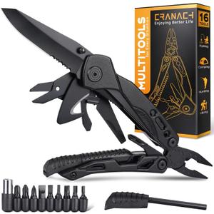 Christmas Stocking Stuffers for Men Dad Adults Gifts 16 In 1 Pocket Multitool Knife Plier Camping Accessories Multi Tool Gadgets Birthday Him Husband Boyfriend Women Who Have Everthing Wants Nothing