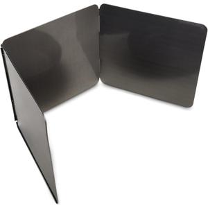 HIC Kitchen 3-Sided Splatter Guard, Non-Stick Carbon Steel, Heat Safe, Folds Flat For Storage