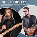 Zhanmai 6 Pcs Black Microphone Headset Headpiece Costume Prop Headset Hippie Halloween Costume Accessories Makeup Props for Party Supplies