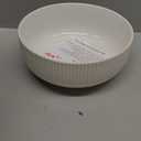 Mfacoy 2 Pack Salad Bowl, 8 inch 60 oz Large Serving Bowl Set, Deep Bowl for Kitchen, White Ceramic Bowl Set for Soup, Cereal, Ramen, Pasta, Salad, Dishwasher & Microwave Safe, Easy Clean