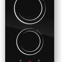 VBGK Double Induction Cooktop,110V 2300W 2 burner induction cooktop,2 burner Hot Plate Electric burner with LCD Touch Screen 9 Levels Settings Child Safety Lock & Timer