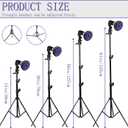 Tanning Lamp for Home Use with Adjustable Stand Purple Light for Indoor